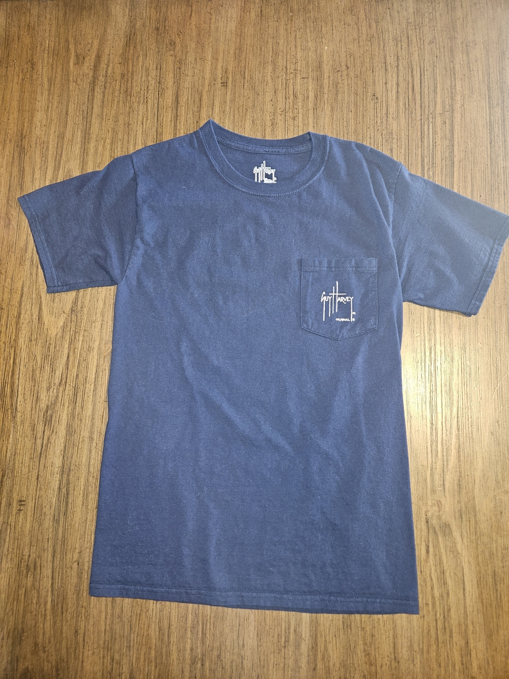 Guy Harvey Navy Short Sleeve Pocket Tee